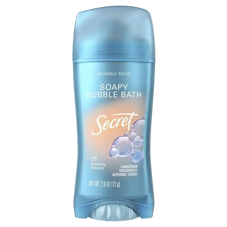 Secret Invisible Solid Antiperspirant Deodorant Soapy Bubble Bath