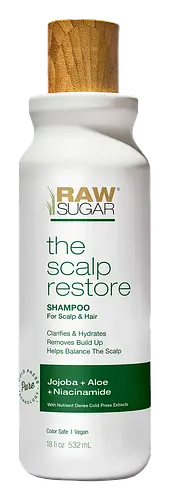 Raw Sugar The Scalp Restore Shampoo With Jojoba + Aloe + Niacinamide