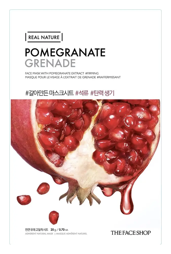 The Face Shop Real Nature Face Mask Pomegranate