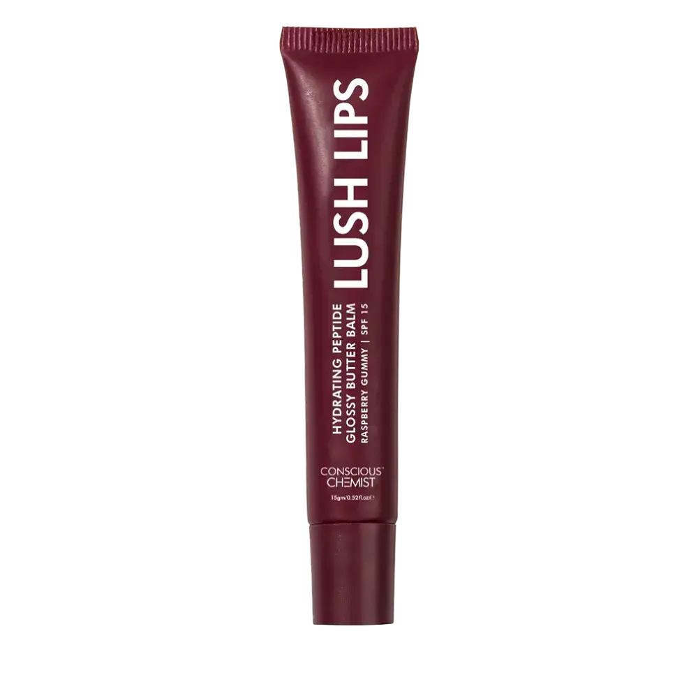 Conscious Chemist Glossy Peptide Lip Balm Raspberry Gummy