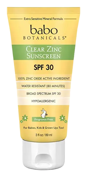 babo botanicals Clear Zinc Sunscreen Lotion Spf 30 - Fragrance Free
