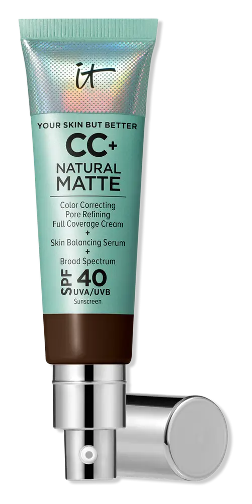 IT Cosmetics CC+ Cream Natural Matte Foundation SPF 40 Deep Cool