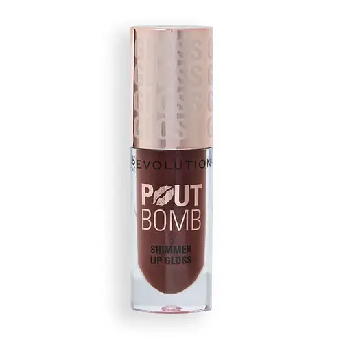 Revolution Beauty Pout Bomb Shimmer Lip Gloss Chocolate Sparkle