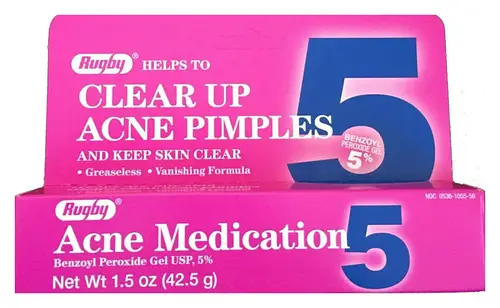 Rugby Laboratories Acne Medication Benzoyl Peroxide 5%