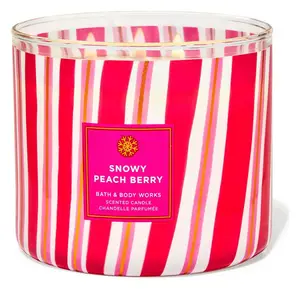 Bath & Body Works 3-Wick Candle Snowy Peach Berry