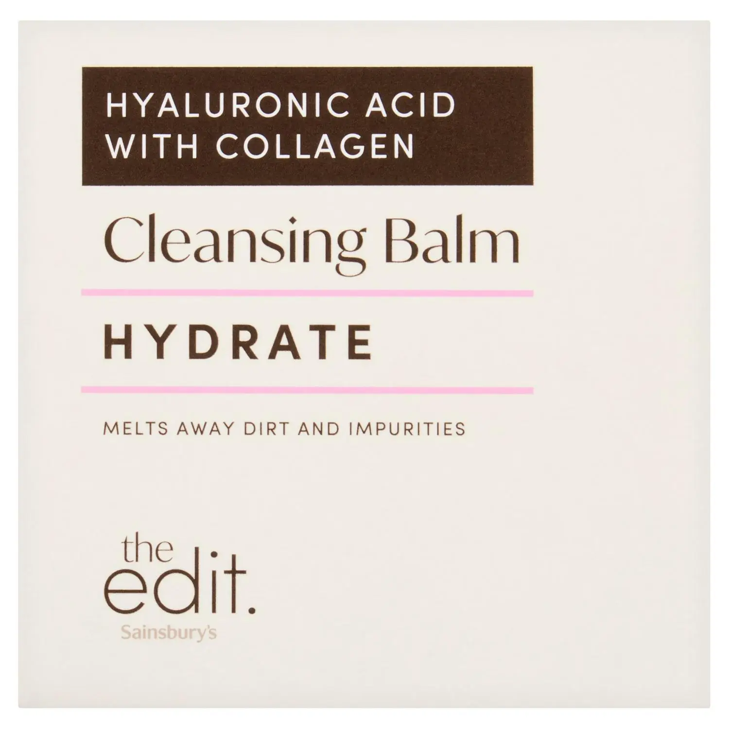 The Edit By Sainsbury's Hyaluronic Acid With Collagen Cleansing Balm