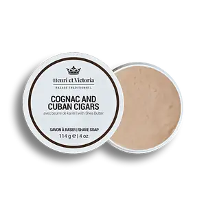 Henri Et Victoria Shave Soap Cognac and Cuban Cigars