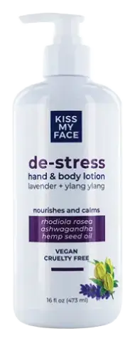 Kiss My Face De-Stress Hand & Body Lotion Lavender + Ylang Ylang