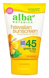 Alba Botanica Hawaiian Sunscreen Green Tea SPF 45