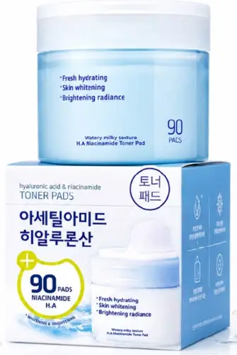 Unny Club Hyaluronic Acid And Niacinamide Toner Pads