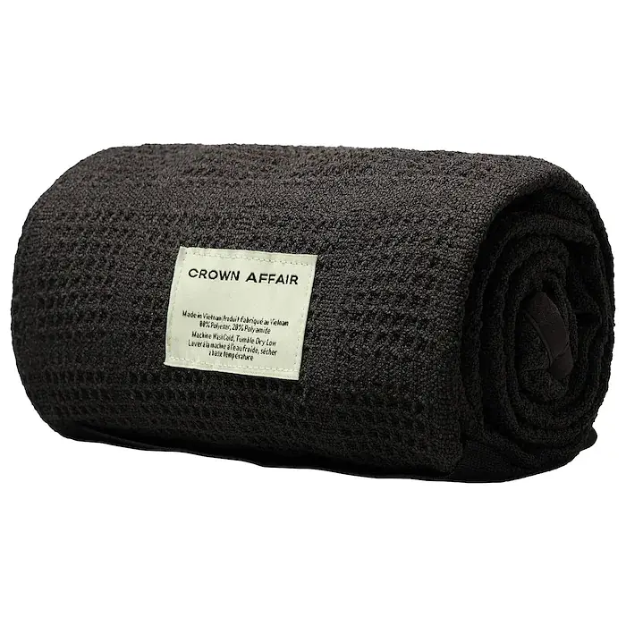 Crown Affair The Hair Towel Black