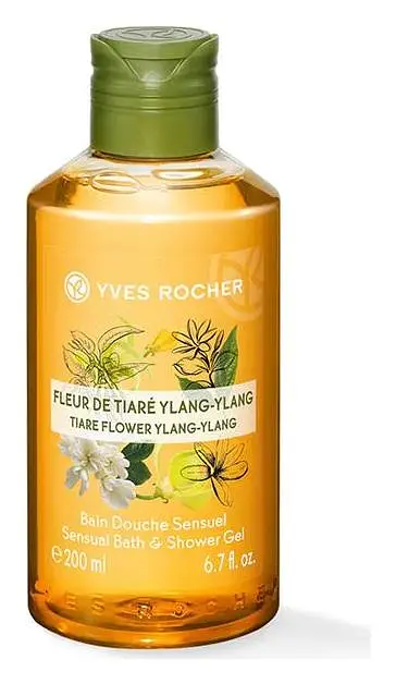 Yves Rocher Sensual Bath & Shower Gel Tiare Flower Ylang-Ylang
