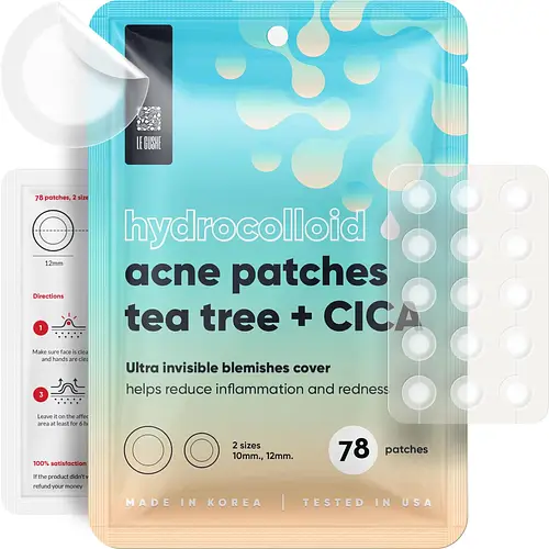 Le Gushe Pimple Patches Premium (Hydrocolloid, Tea Tree, Cica)
