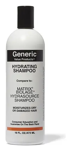 Generic Value Products Hydrating Shampoo Compare To Matrix Biolage Hydrasource Shampoo