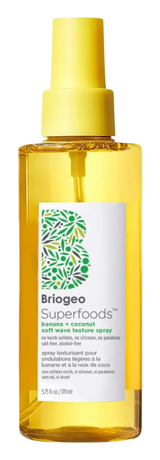 BrioGeo Superfoods Banana + Coconut Hydrating Soft Wave Texture Spray