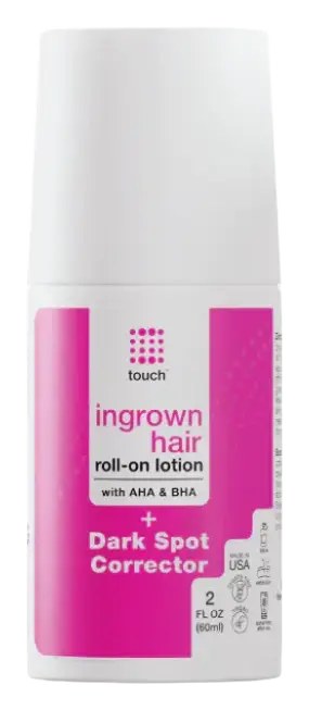 Touch Ingrown Hair Roll-On Lotion With AHA & BHA