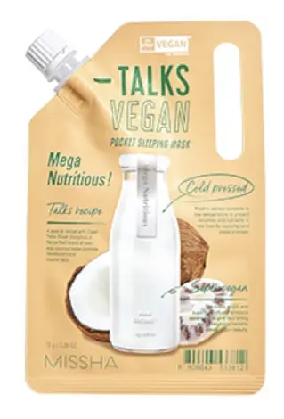Missha Talks Vegan Pocket Sleeping Mask Mega Nutritious