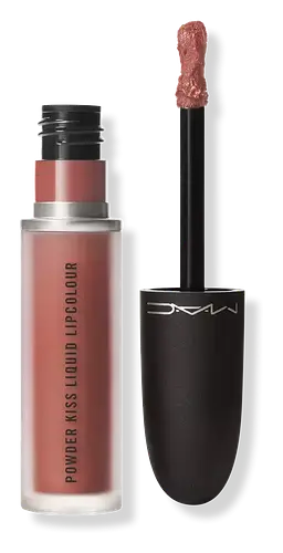 Mac Cosmetics Powder Kiss Liquid Lip Over the Taupe