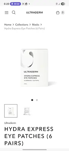 Ultraderm Hydra Express Eye Patches
