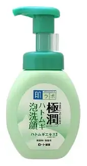 Hada Labo Gokujyun Hatomugi Bubble Face Wash