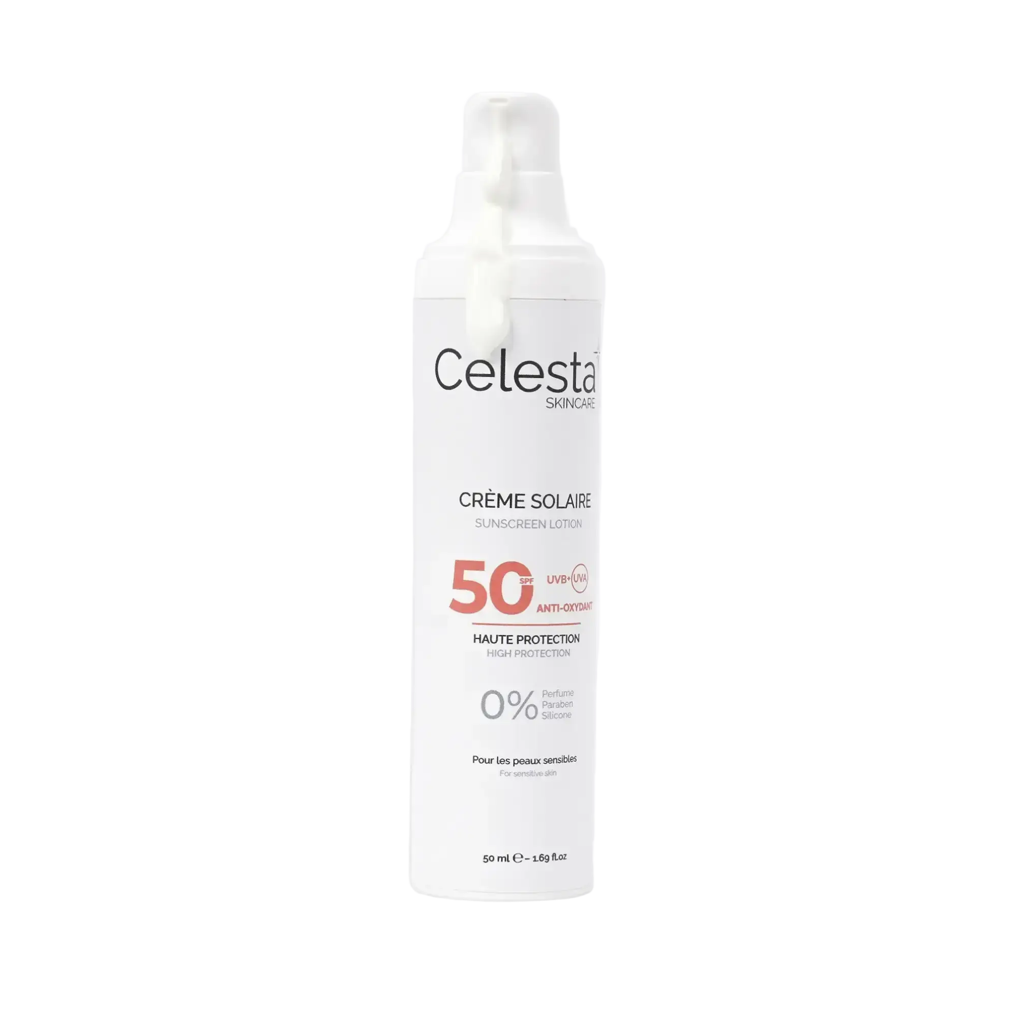 Celesta Skincare Fragrance-Free Sunscreen Lotion SPF 50