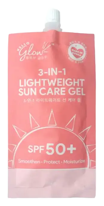 Hello Glow 3-in-1 Lightweight Sun Care Gel SPF 50+