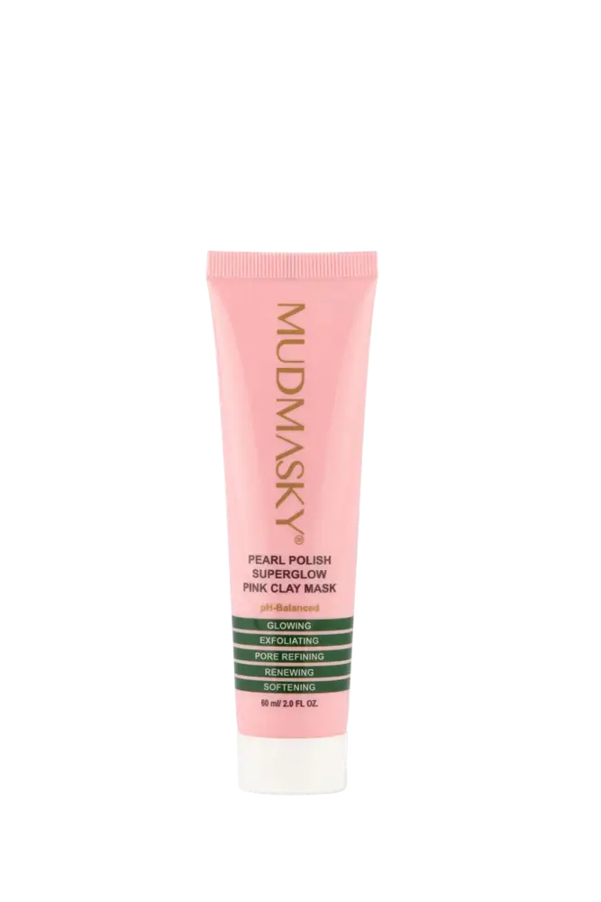MUDMASKY Pearl Polish Superglow Pink Clay Mask