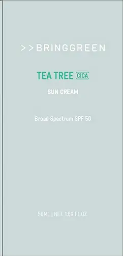 Bring Green Tea Tree Cica Sun Cream Broad Spectrum SPF 50 USA