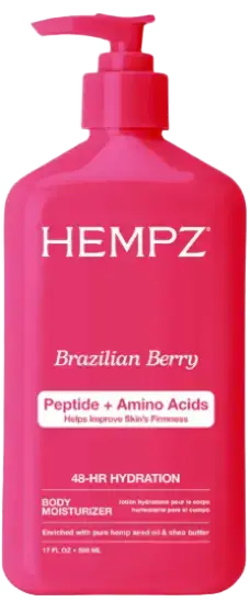 Hempz Brazilian Berry Body Moisturizer With Peptides + Amino Acids