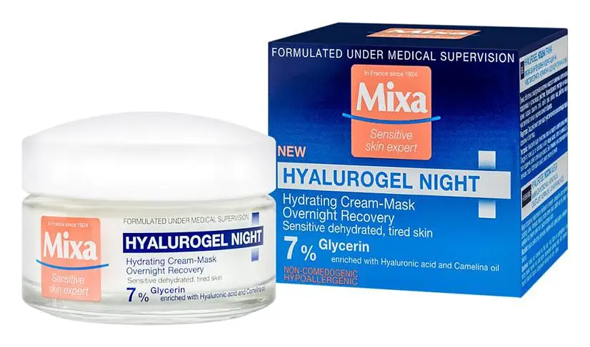 Mixa Hyalurogel Night Hydrating Cream-Mask Overnight Recovery