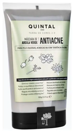 Quintal Dermocosméticos Máscara De Argila Verde Antiacne 2.0