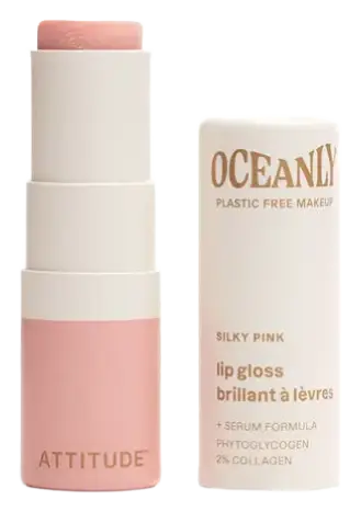 ATTITUDE Oceanly Lip Gloss Stick Silky Pink
