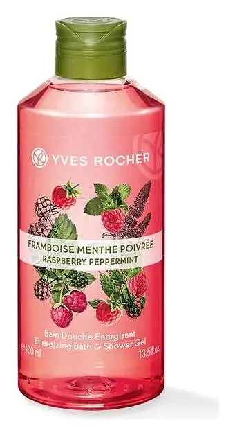 Yves Rocher Energizing Bath & Shower Gel Raspberry Peppermint