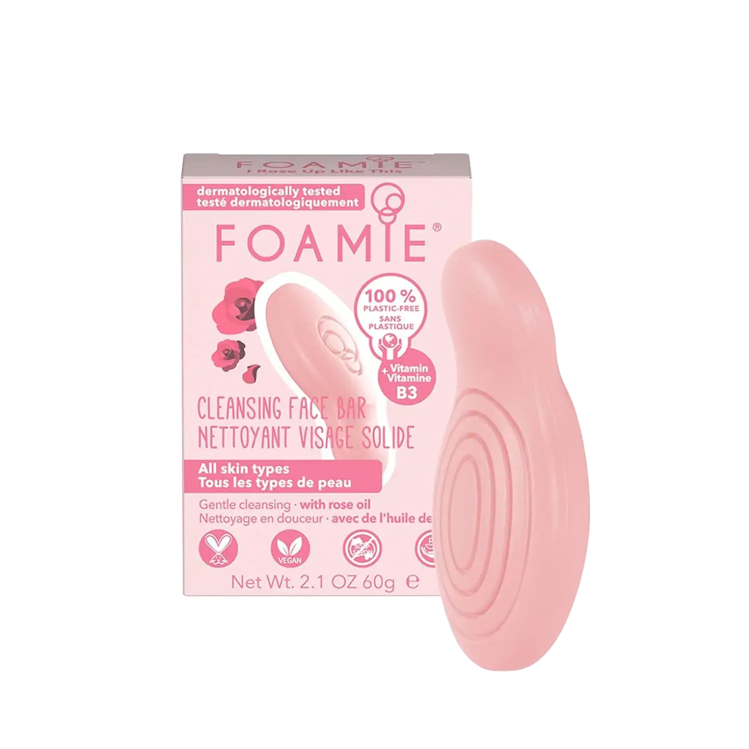 Foamie Cleansing Face Bar Rose Oil