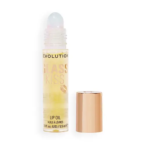 Revolution Beauty Glass Kiss Roller Ball Lip Oil Stardust Lemon Shimmer