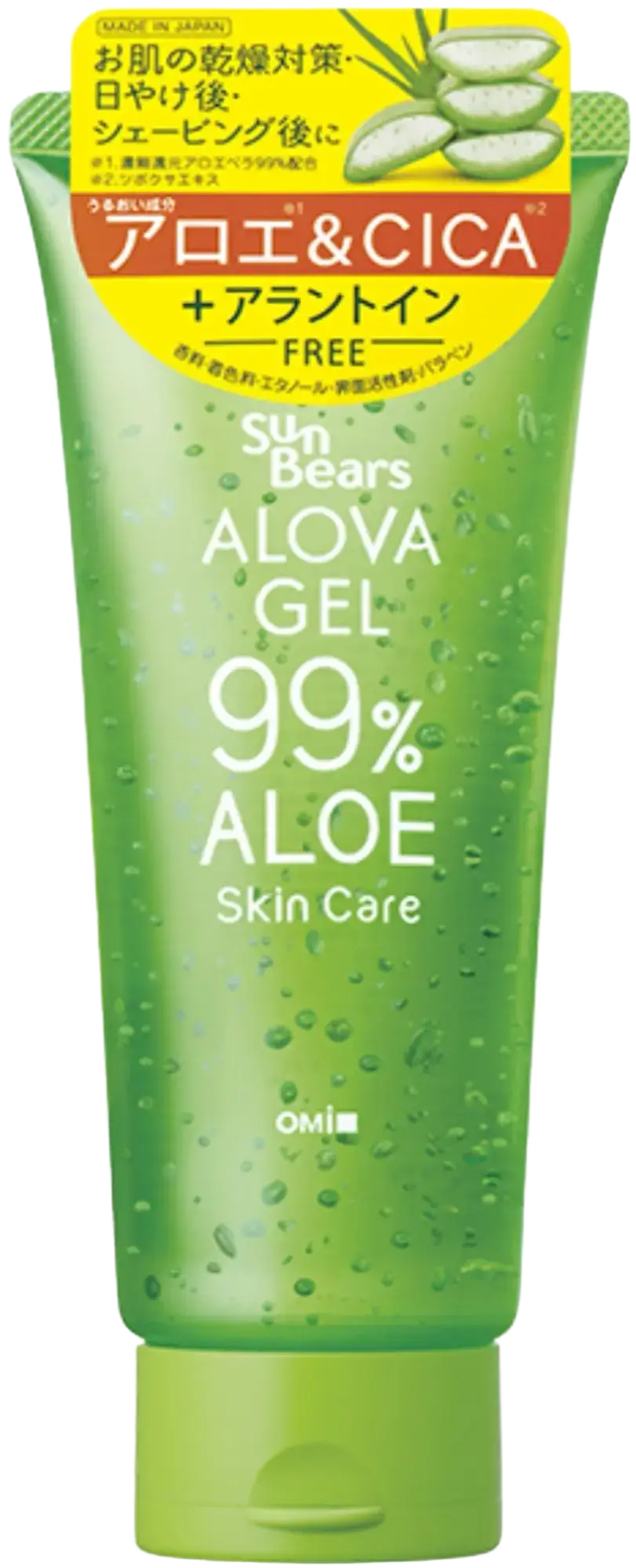 OMI Menturm Sun Bears Alova Gel 99% Aloe Skin Care