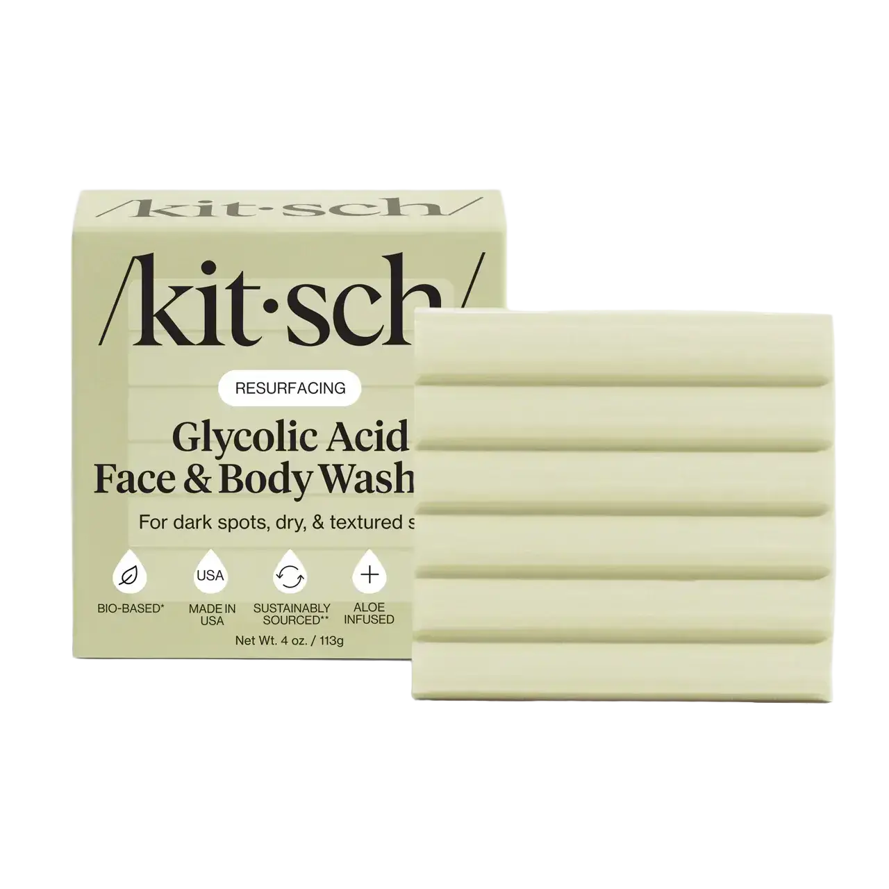Kitsch Glycolic Acid Resurfacing Face and Body Wash