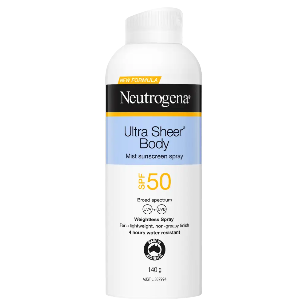 Neutrogena Ultra Sheer Body Mist SPF 50 Australia