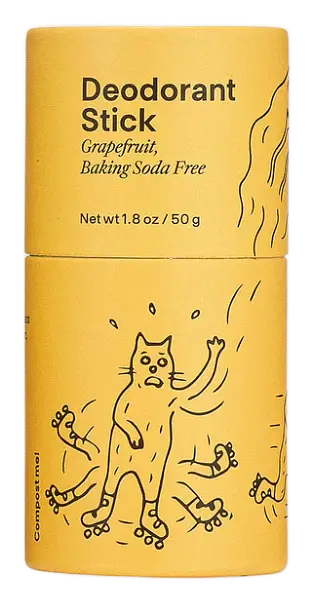 Meow Meow Tweet Deodorant Stick Grapefruit Baking Soda Free
