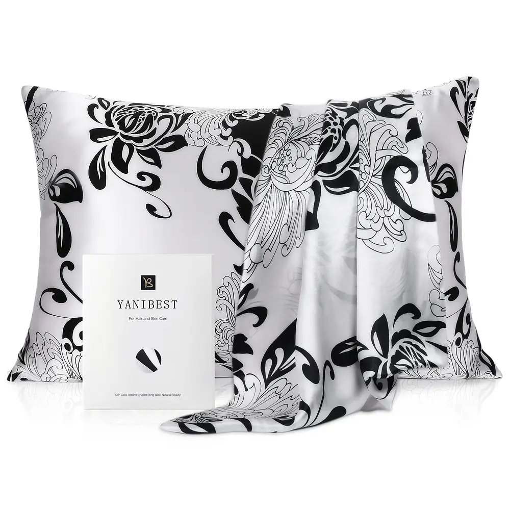 Yanibest 22 Momme Silk Luxury Pillowcase Chrysanthemum
