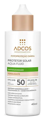 Adcos Protetor Solar Aqua Fluid SPF 50 Tonalizante