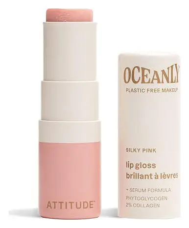 ATTITUDE Oceanly Lip Gloss Stick Silky Pink
