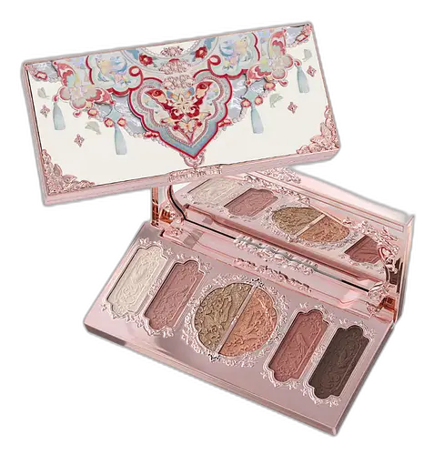 Flower Knows Butterfly Cloud Collar Embossed Six-Color Makeup Palette 01 Terracotta Brick