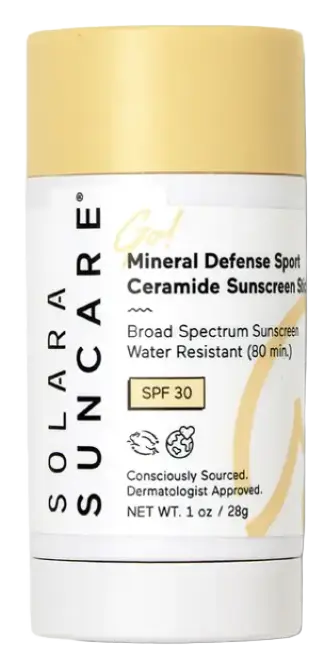 Solara Suncare Go! Mineral Defense Sport Ceramide Sunscreen Stick SPF 30