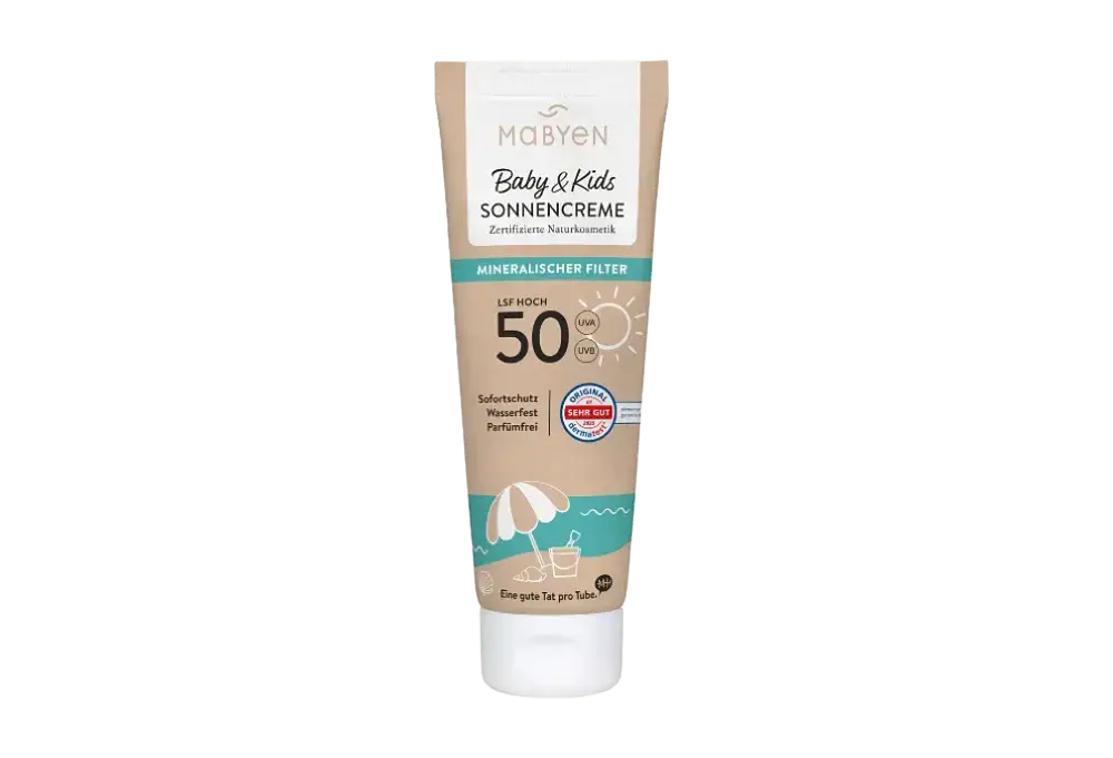 MABYEN Baby & Kids Sonnencreme Mineralischer Filter SPF 50
