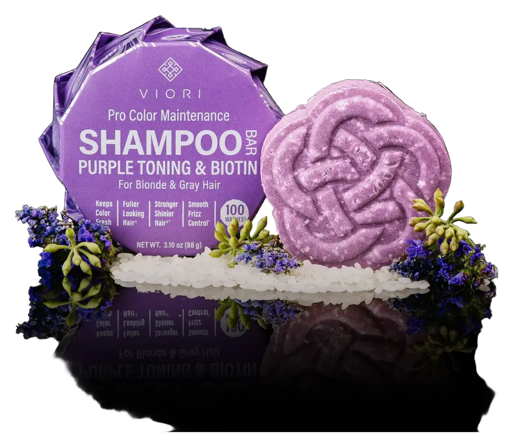 Viori Purple Shampoo Bar With Biotin