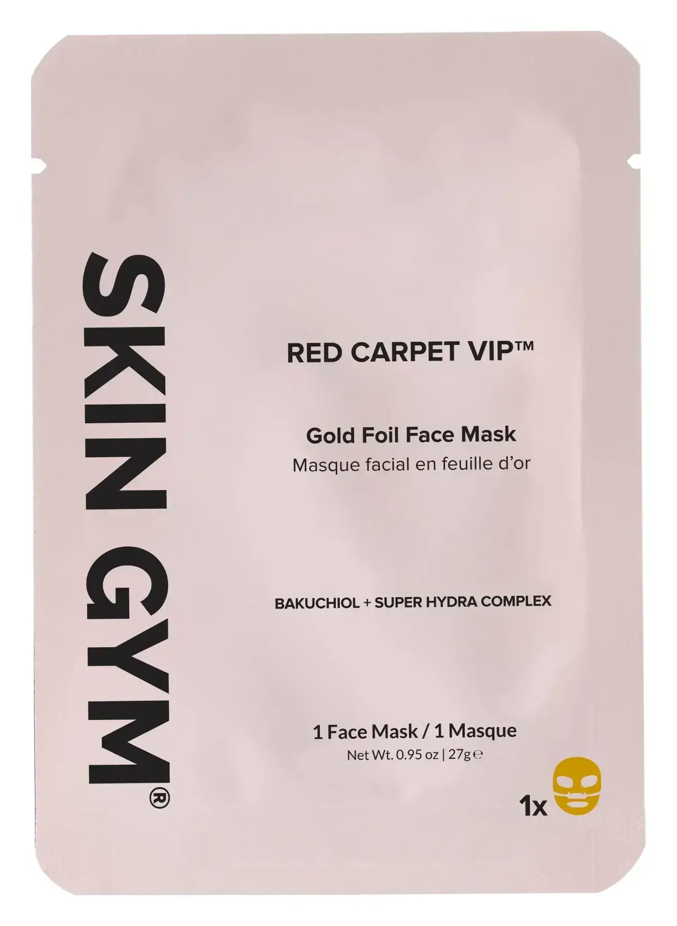 Skin Gym Red Carpet VIP Gold Foil Face Mask