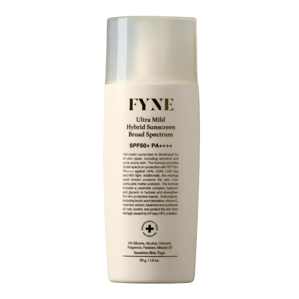 Fyne Ultra Mild Hybrid Sunscreen Broad Spectrum SPF 50+