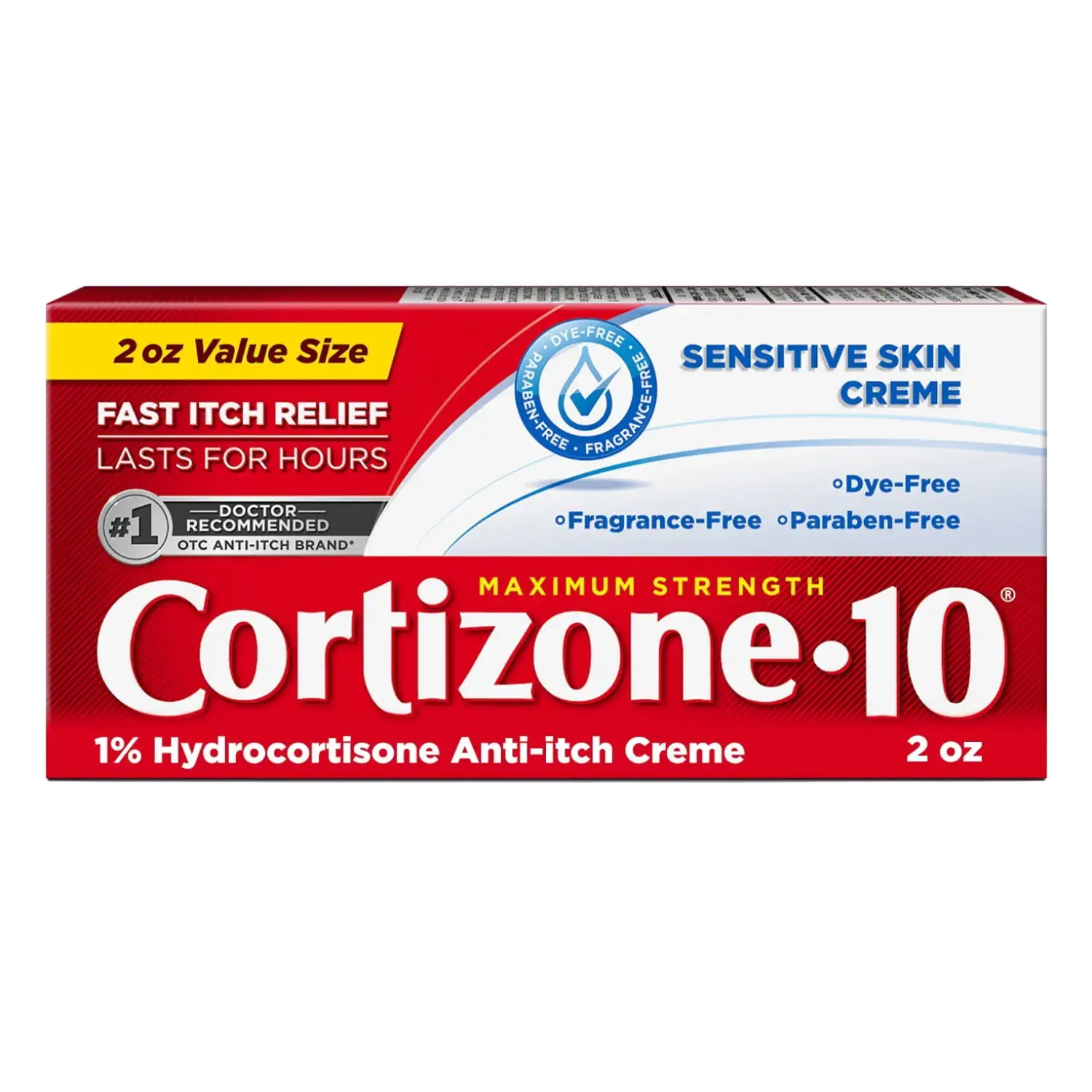 Cortizone-10 Maximum Strength 1% Hydrocortisone Itch Sensitive Skin Creme