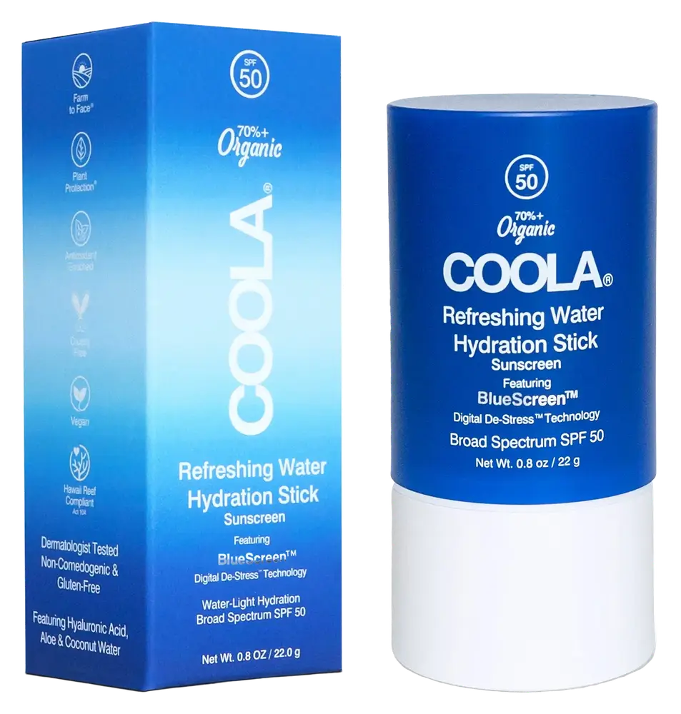 COOLA Refreshing Water Hydration Stick Organic Face Sunscreen SPF 50